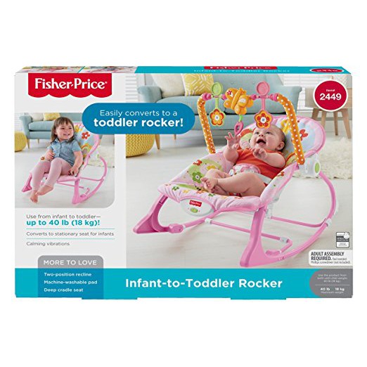 fisher price pink bunny infant to toddler rocker