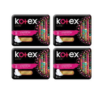 Image of (Bundle of 4) Kotex Luxe Pads Ultrathin Wing 23cm 16pcs