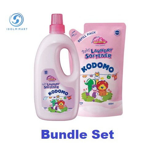 Kodomo Baby Laundry Softener 1000ml + 800ml Refill Pack Shopee Singapore