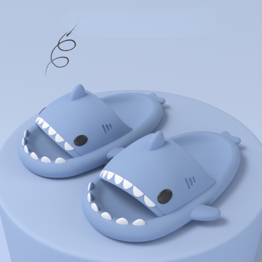 Jane-LEE Shark Moon Lines shark House Slippers/Cotton Slippers/Flat Shoes/Indoor Slippers 