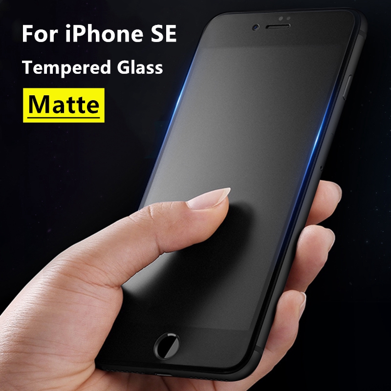 For Iphone Se Matte Full Coverage Tempered Glass Screen Protector Iphone Se2 Screen Protector For Iphone Se2 Iphonese Tempered Glass Full Cover Iphone Se Matte Screen Protector Protective Glass Film Shopee