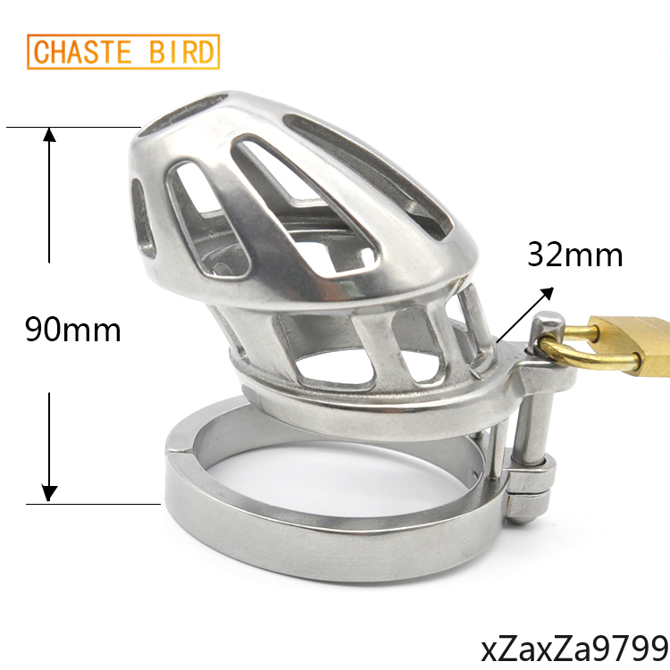 Male Chastity Device Bird Cage New Fixing Ring Drop-proof Ring Stainless Steel 
