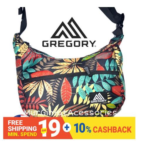 gregory floral sling bag