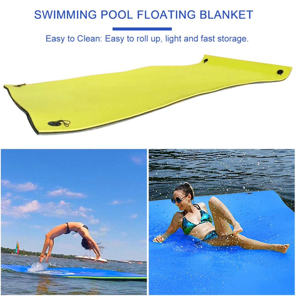Floating Water Pad Mat for Water Recreation and Relaxing Tear-Resistant XPE Foam Floating Mat Unsinkable Foam Cushion Pool Float 