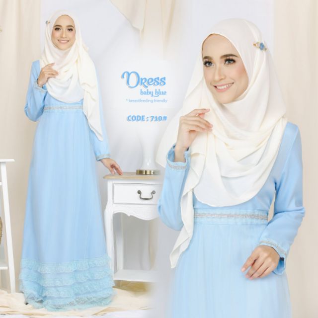 baju bridesmaid baby blue