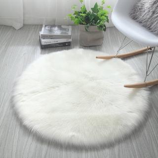Real Natural White Sheepskin 70-80 Soft Thick Fluffy Wool Shaggy Hairy Area Rug 