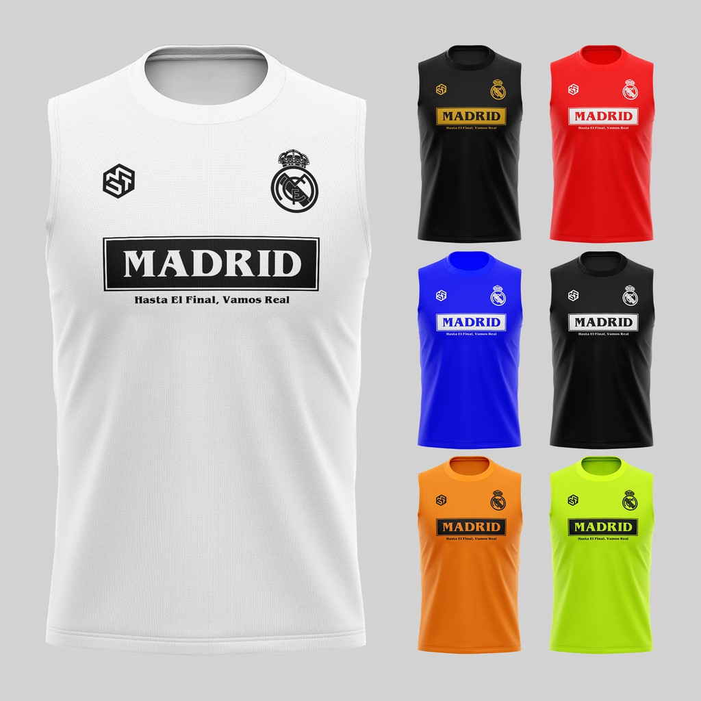 real madrid sleeveless training jersey