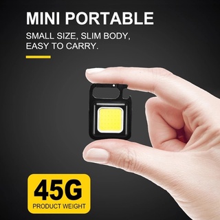 Portable Hangable LED Pocket Keychain Light/ Multifunction USB Rechargeable Corkscrew Lamp/ Outdoor Hiking Small Flashlight #6