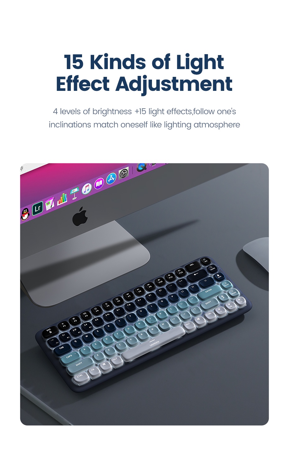 (FREE MOUSE)UGREEN Mechanical Bluetooth Keyboard Brown Switch