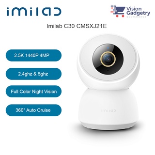 IMI Imilab C30 PTZ WiFi CCTV IP Camera 2.5K 1440p 4MP 360° 2.4GHZ 5GHZ Global Version CMSXJ21E