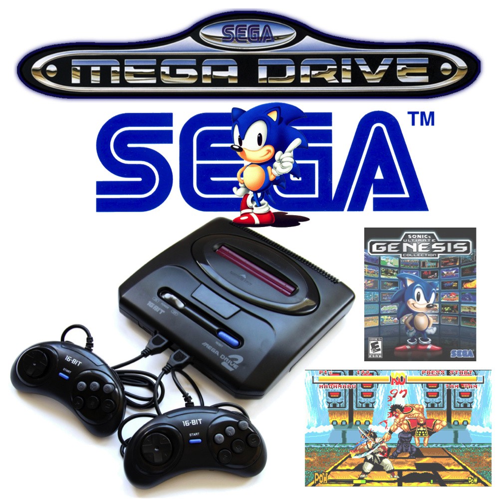 SEGA GENESIS Mega Drive 2 [Retro Game Console 1980s] | Shopee Singapore