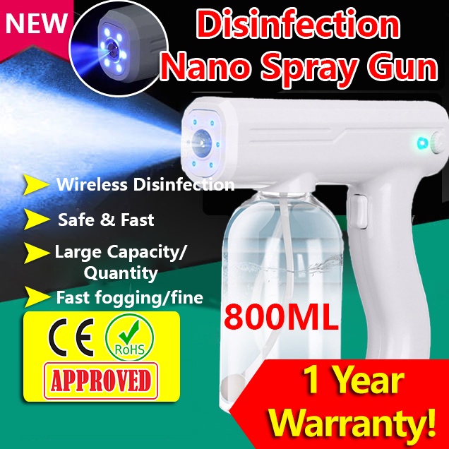 Sanitizer Spray Disinfection Machine Nano Atomizer Spray Gun K5