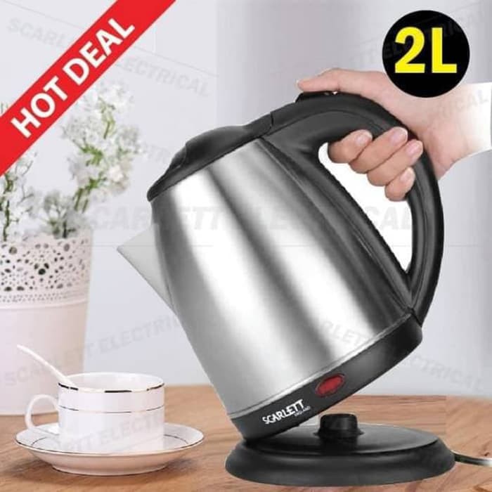 2 Liter Electric Teapot 2 Lt Water Heater Electric Drinking Water Shopee Singapore