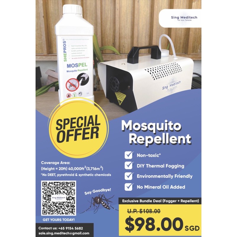 [LOCAL SELLER] [Only repellent available] Mosquito Repellent Fogging