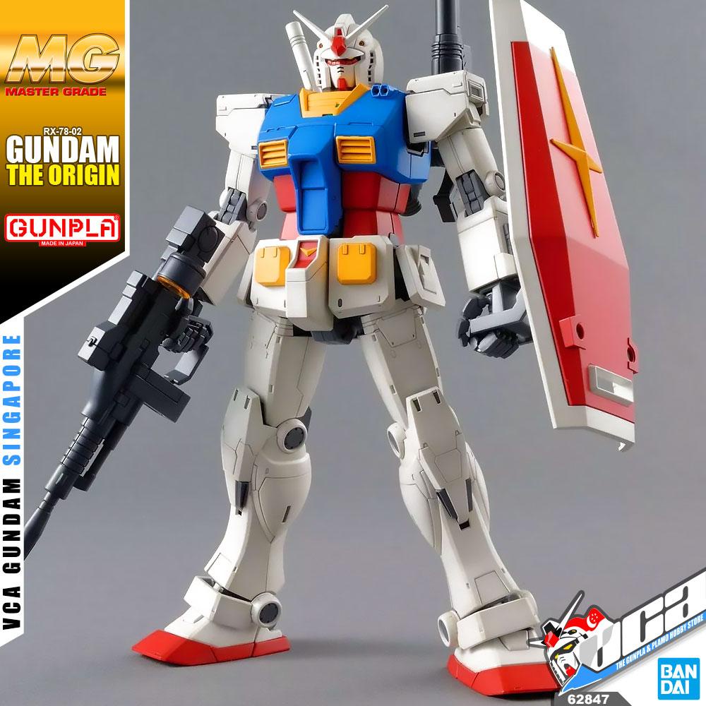 BANDAI GUNPLA MASTER GRADE MG 1/100 RX-78-02 GUNDAM THE ORIGIN PLASTIC ...