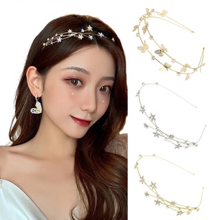 Image of thu nhỏ Chic Rhinestone Alloy Headband Party Wedding Multilayer Butterfly Crystal Hair Band Girls Hair Accessories #0