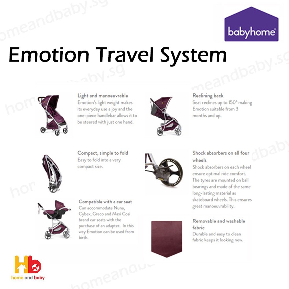 babyhome emotion travel system