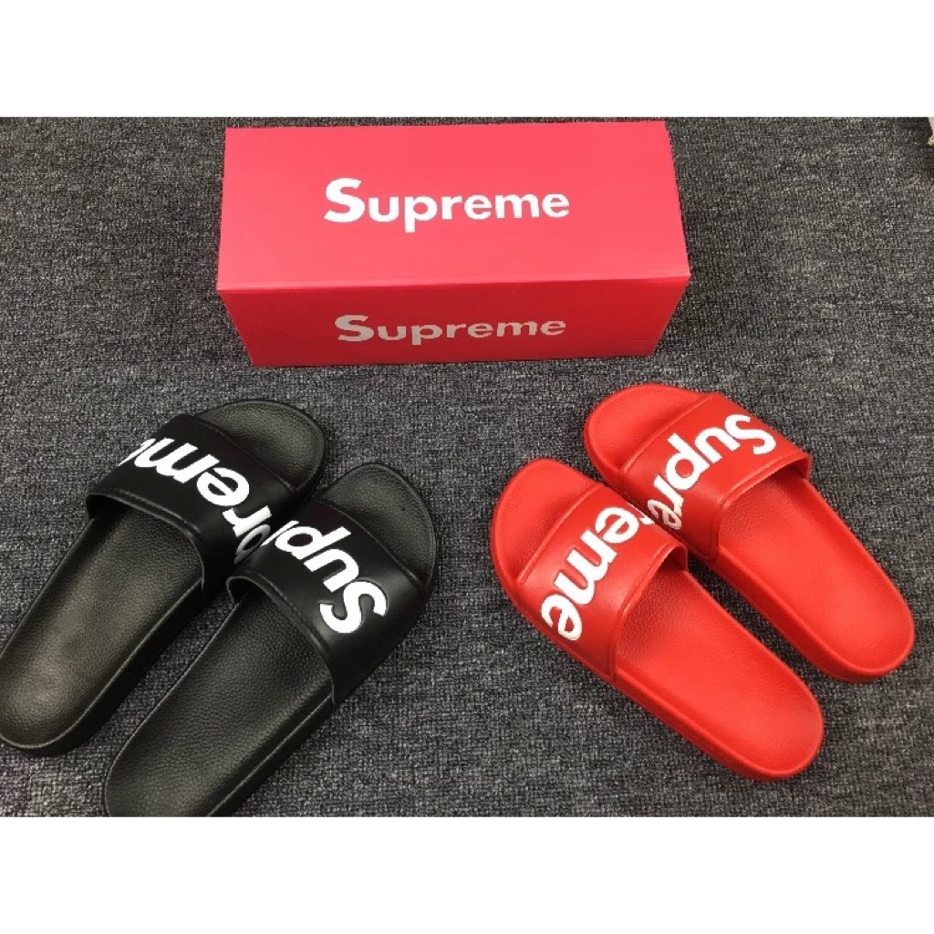supreme slip ons