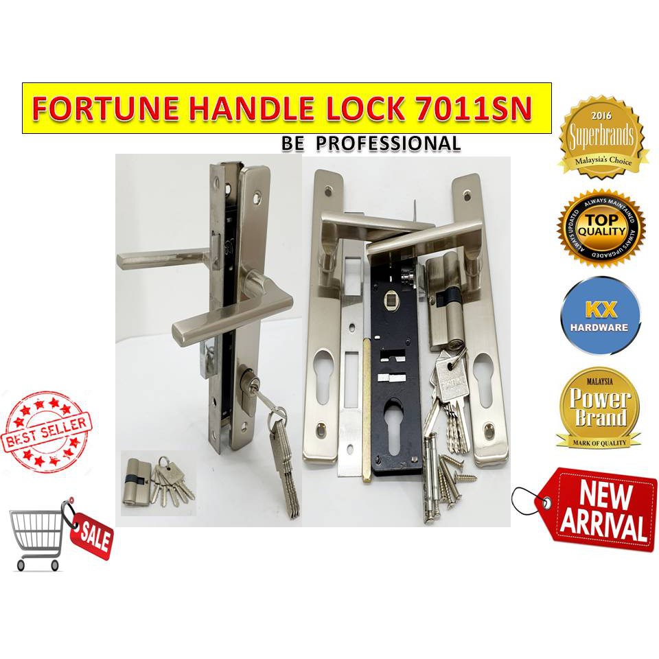 Fortune7011 Sn Handle Iron Door Gate Lock Metal Door Lock Iron Door Grill Kx13949 Shopee Singapore