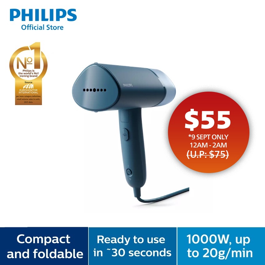 PHILIPS 3000 Series Handheld Garment Steamer STH3000/26 Shopee