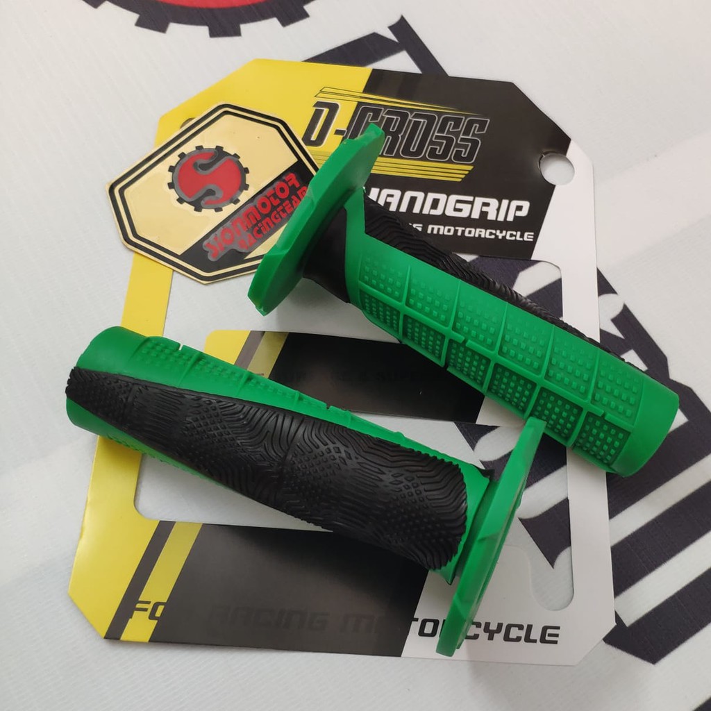 green dirt bike grips