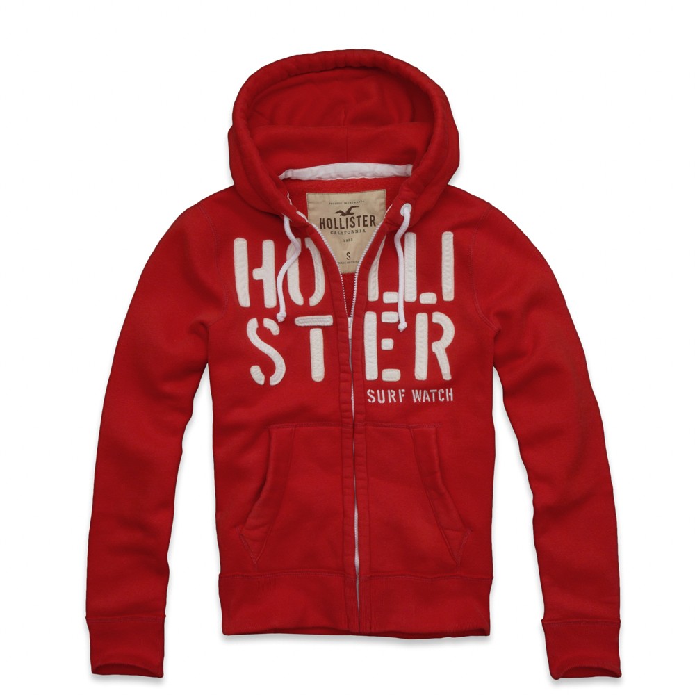 hollister red coat