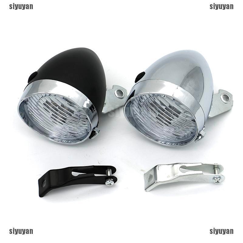 Classic200Lm Led Vintage Bike Headlight Bicycle Retro Head Light Front Fog Lamps