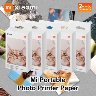 Original Xiaomi ZINK Portable Printer Paper Self-adhesive Photo Color Print 20/60/100/200 Sheets 3-inch Mini Sticker Design