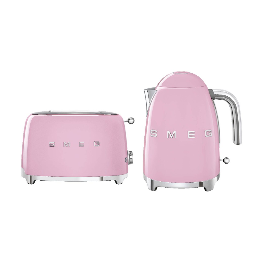 Smeg Breakfast Set TSF01PKUK + KLF03PKUK (Pink) | Shopee Singapore