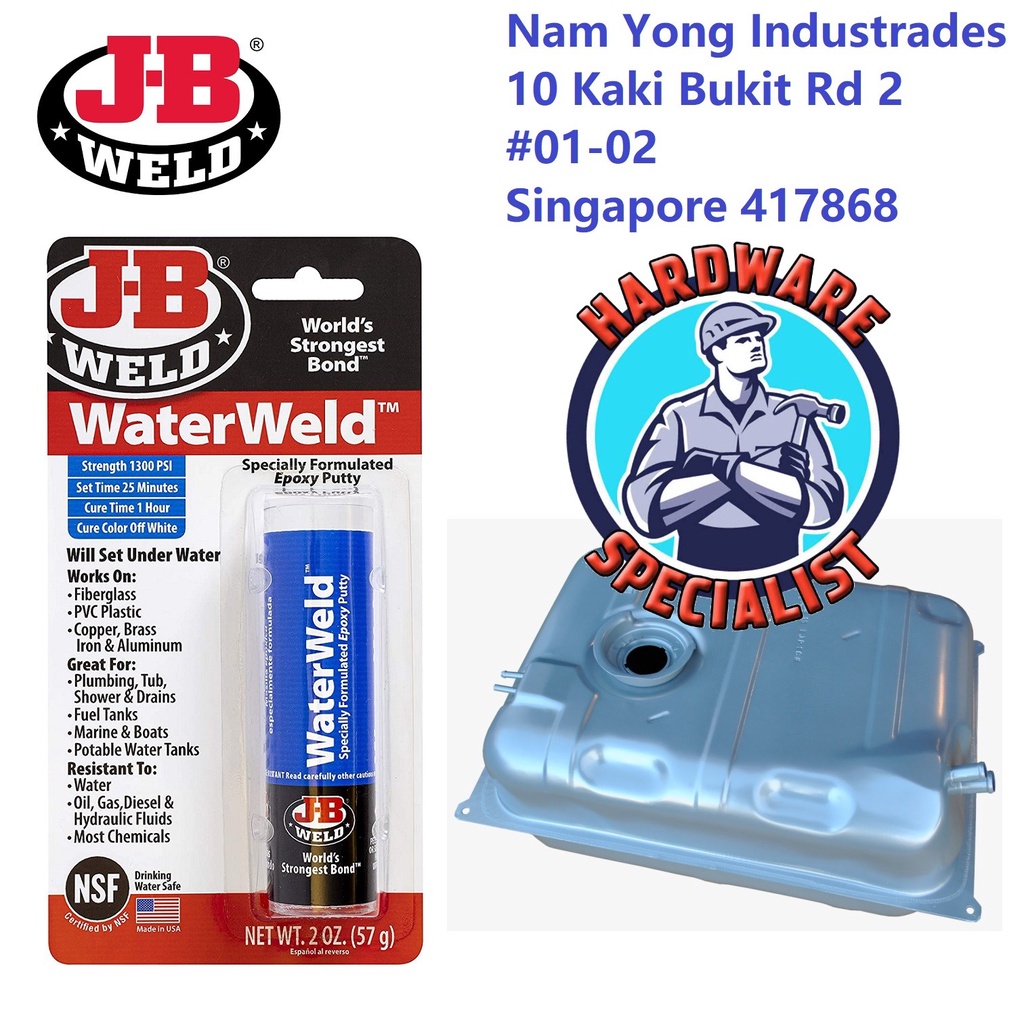 JB WELD Water Weld Epoxy Putty (Repair Fuel Tank) Resistance to Oil
