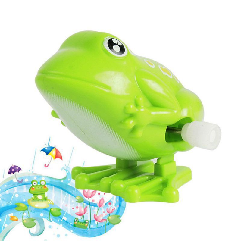 Creative Plastic Frog Shape Baby Clockwork Kid Wind Up Dancing Toy Random Color