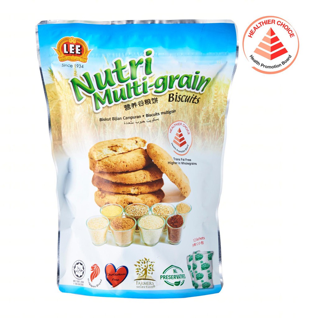 [Bundle of 3] Lee Biscuits Nutri Multigrain Biscuits 12s (Healthier
