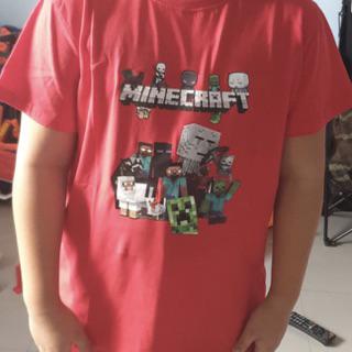 Kids Boys Cartoon Minecraft Group Party T Shirt Summer Cotton Tops - 2018 new roblox minecraft cartoon childrens clothing casual our world boys girls kids t shirt baby 6 14year
