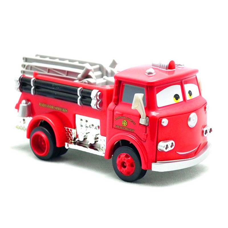 Disney Pixar Cars Red Firetruck Rescue Car Model 1:55 Fire Engine Metal  Diecast Car Cartoon Movie Birthday Gift For Chil | Shopee Singapore