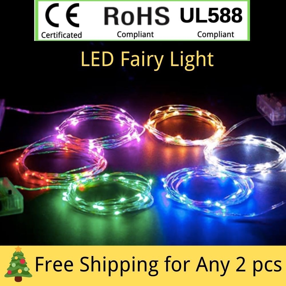 multicolor fairy lights battery operated