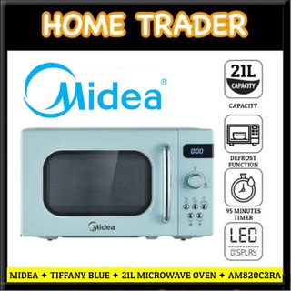 MIDEA  21L MICROWAVE OVEN  TIFFANY GREEN  RETRO DESIGN  AM820C2RA #0