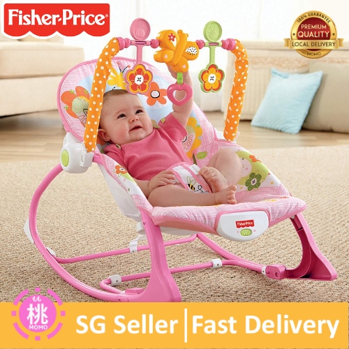 fisher price pink bouncer chair