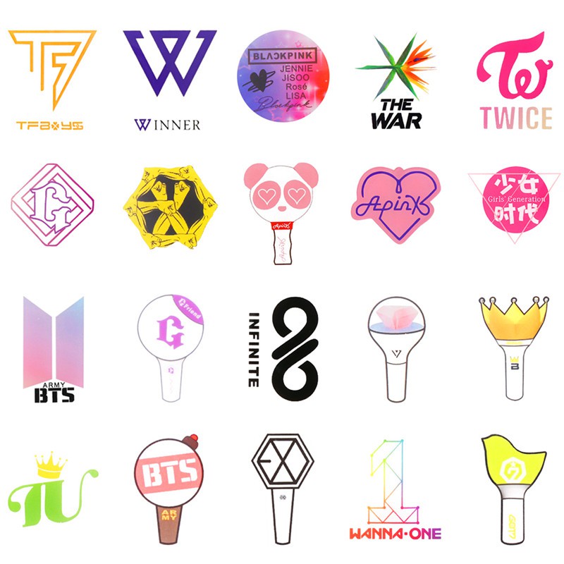 Kpop Multifandom Logo Edit Pink Asthetic Bts Blackpink Twice Izone Theboyz Seventeen Nct Got7 Straykids Monstax Exo Wallpaper Lucu Foto Lucu Kpop