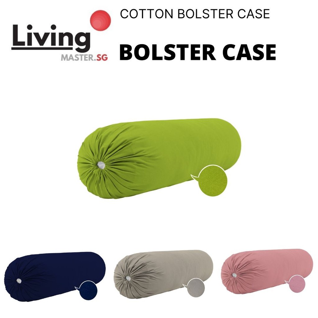 (READY STOCK) Solid Cotton Bolster Case 15 colours available Shopee Singapore