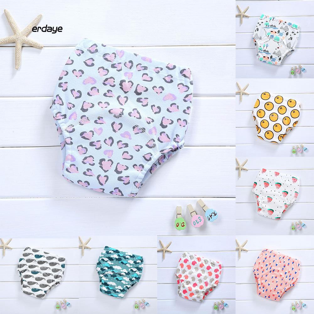 EDY_Baby Girl Boy Cotton Underwear Toilet Potty Training Cloth Diaper ...