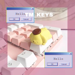 🍒 INSTOCK Artisan Keycap Keycaps Pokemon Sanrio Eevee Pikachu Pom ...