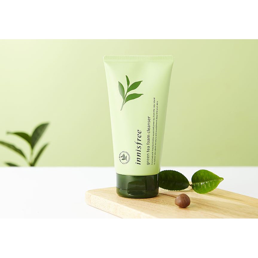 Innisfree Jeju Volcanic Pore Foam Scrub Green Tea Bija Apple Cleansing Foam 150ml Original Singapore