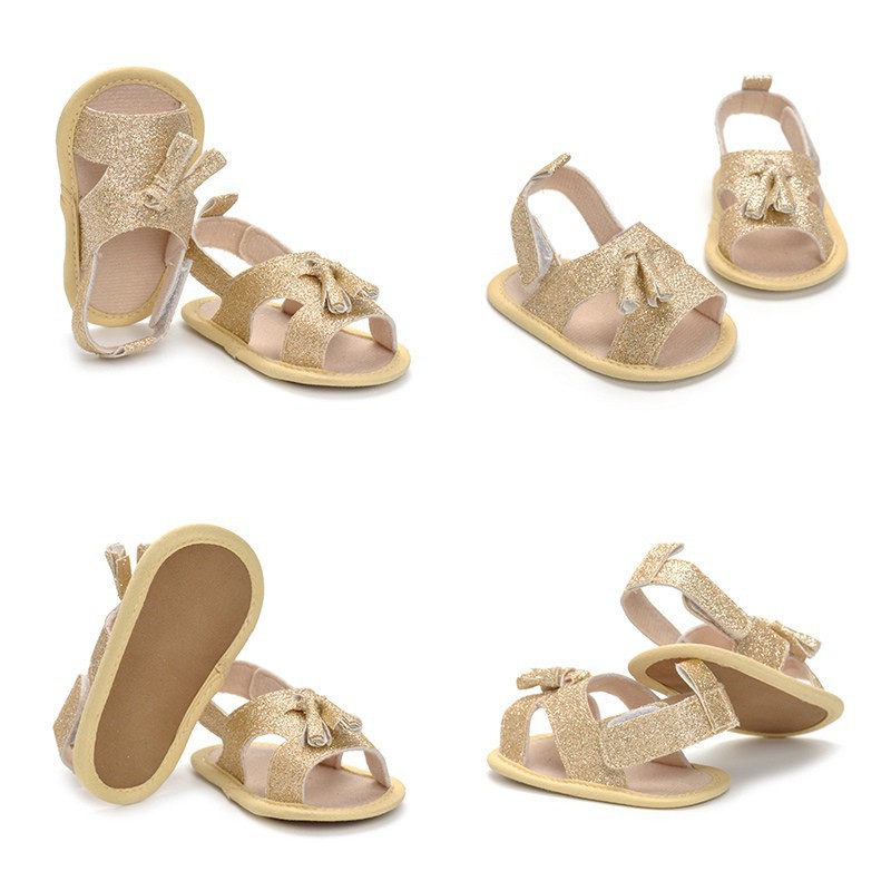 baby girl gold sandals