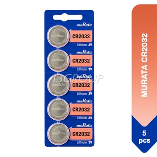 Murata CR2032 Lithium Coin 3V Battery, 5s