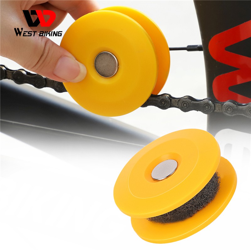 WEST BIKING Bike Chain Oiler Lubricating Cycling Gear Roller Gadget