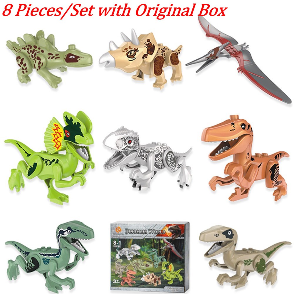 8 Pcs/Set Lego Dinosaur World Jurassic 