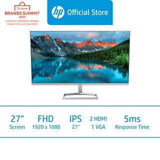 HP M27F Display Monitor Screen / 27 FHD / IPS Display / Micro-Edge Bezel / 5ms GTG / 75Hz / 3 Years Warranty
