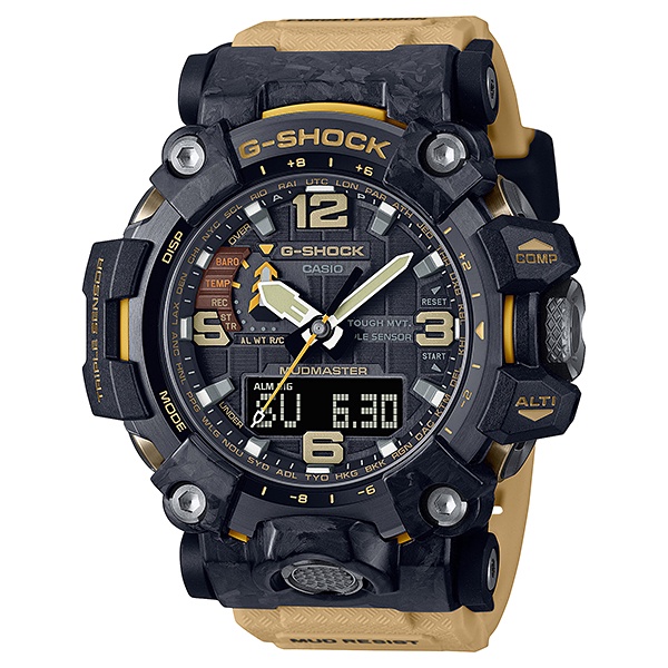 Casio GShock Mudmaster Mud Resistance + Triple Sensor Sand Beige Resin