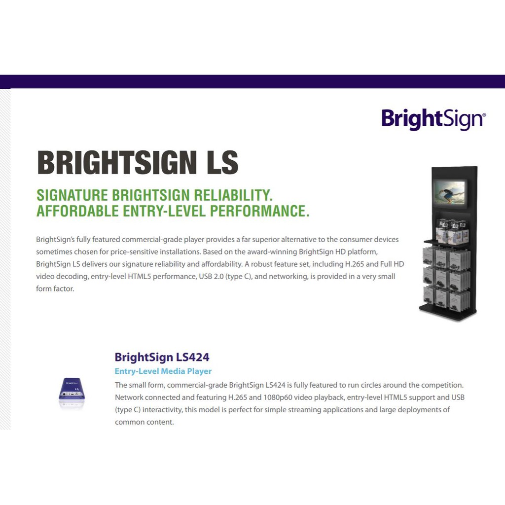 BrightSign LS424 Media Player Shopee Singapore
