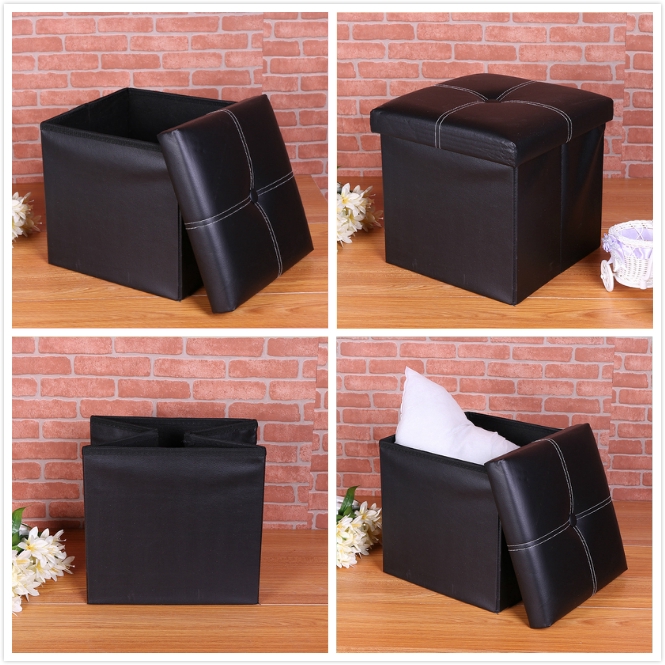 1 Pcs Modern Folding Chair Storage Box Foot Rest Sofa Ottoman